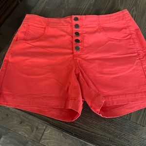 Cabi orange shorts size 10